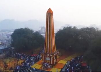 जयस्तंभ अभिवादन कार्यक्रमाची प्रशासनाकडून तयारी…..