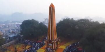 जयस्तंभ अभिवादन कार्यक्रमाची प्रशासनाकडून तयारी…..