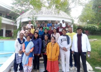 गांधीतीर्थच्या ‘पीस वॉक’ने नवीन वर्षाची सकारात्मक सुरुवात