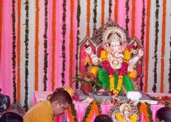 दिल्ली येथील महाराष्ट्र सदनात गणरायाची प्रतिष्ठापना