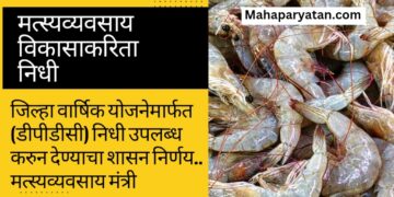मत्स्यव्यवसाय विकासाकरिता मिळणार   निधी