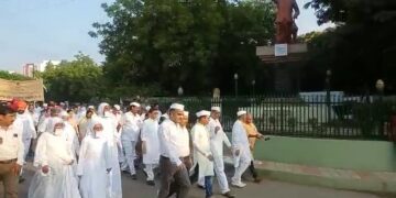 भव्य अहिंसा सद्भावना शांती यात्रा उत्साहात