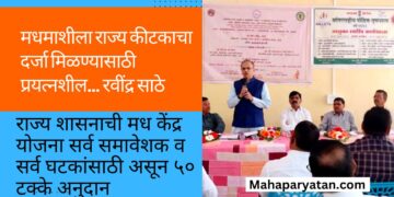 मधमाशीला राज्य कीटकाचा दर्जा मिळण्यासाठी प्रयत्नशील… रवींद्र साठे