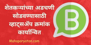 शेतकऱ्यांच्या अडचणी सोडवण्यासाठी व्हाट्सॲप क्रमांक कार्यान्वित