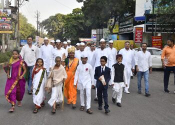 गांधी रिसर्च फाऊंडेशनतर्फे अहिंसा सदभावना यात्रेद्वारे विश्व अहिंसा दिवस साजरा