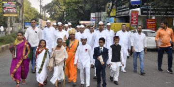 गांधी रिसर्च फाऊंडेशनतर्फे अहिंसा सदभावना यात्रेद्वारे विश्व अहिंसा दिवस साजरा