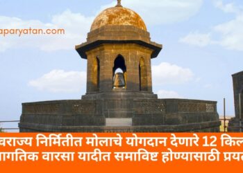 स्वराज्य निर्मितीत मोलाचे योगदान देणारे 12 किल्ले जागतिक वारसा यादीत समाविष्ट होण्यासाठी प्रयत्न