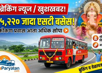 गौरी-गणपतीसाठी कोकणाकडे जाणाऱ्या चाकरमान्यांसाठी खुशखबर! एसटीच्या ५,२२० जादा बसेस